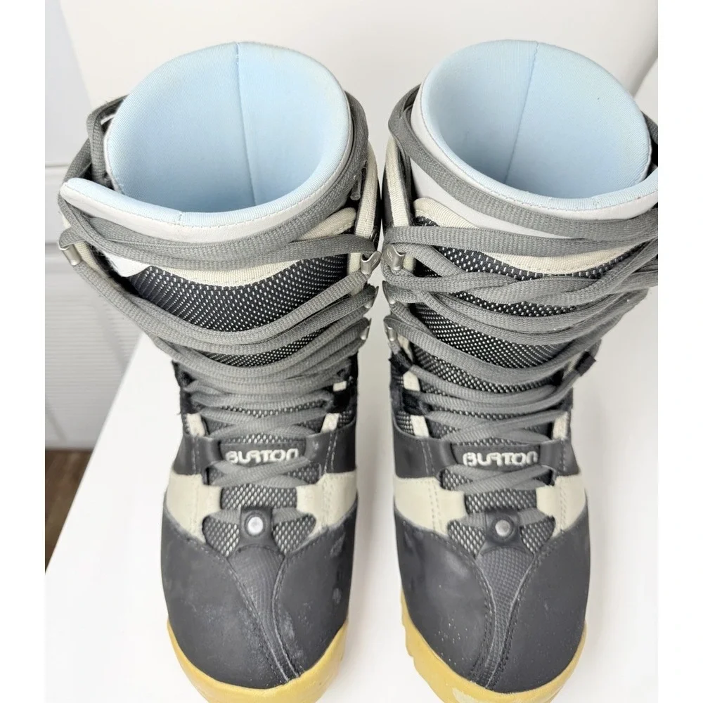 Burton‎ Glide Women's Snowboard Boots Black sz 8- Black-Grey-white
